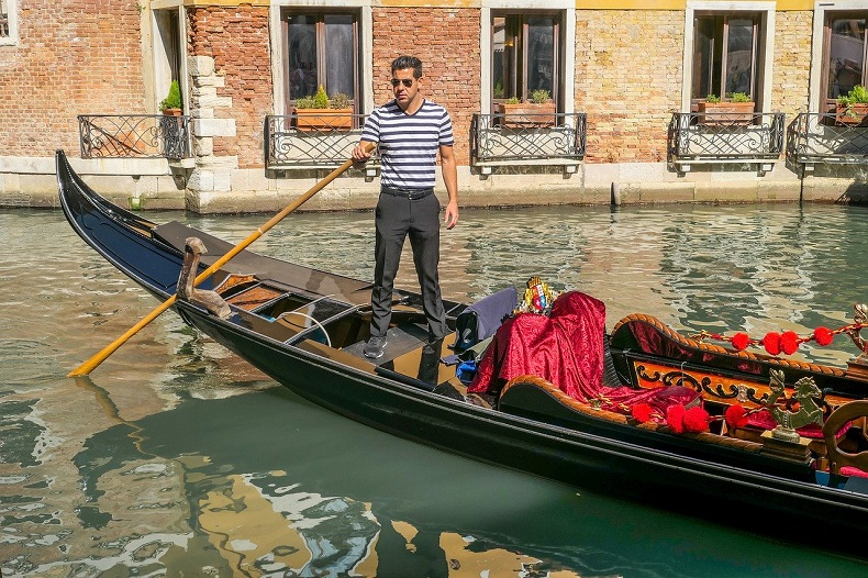 Gondel fahren in Venedig - Bild von Gustav Sommer auf Pixabay